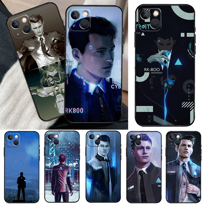 Detroit Become Human Phone Case For iPhone 16 15 14 Pro Max Plus 11 12 13 Pro Max XS 6 12 13 Mini Cover Shell