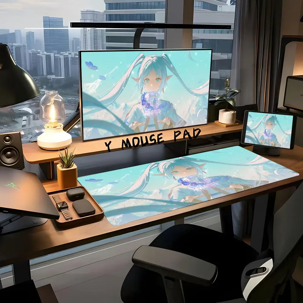 Mouse Desk mat Gaming accessories pc setup accessories rubber anti-slip F_frieren_Beyond_Journey_End Rubber