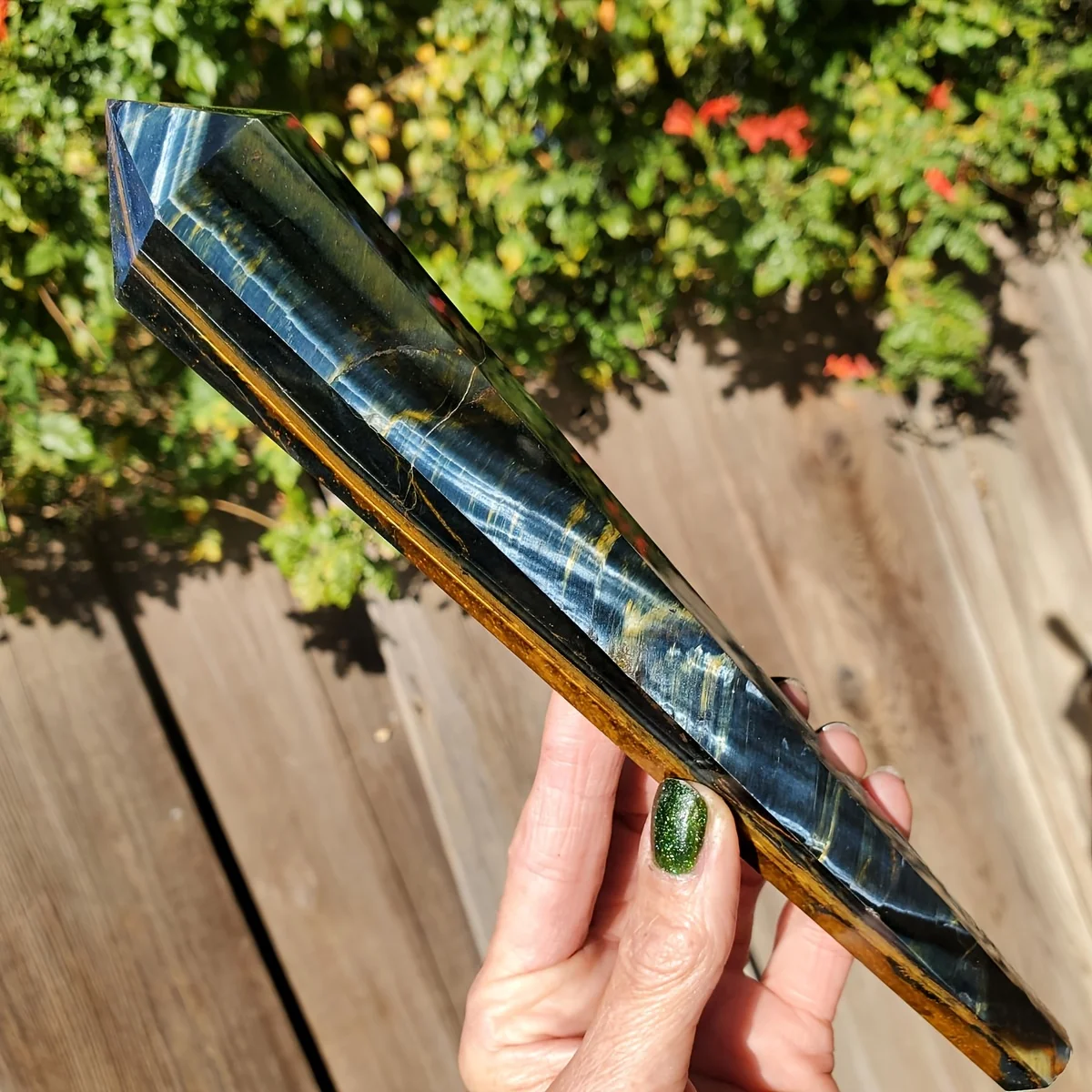 A Single Yellow And Blue Tiger Wand, Ideal for Valentine'S Day, Christmas, Easter, And New Year'S Crystal Presents