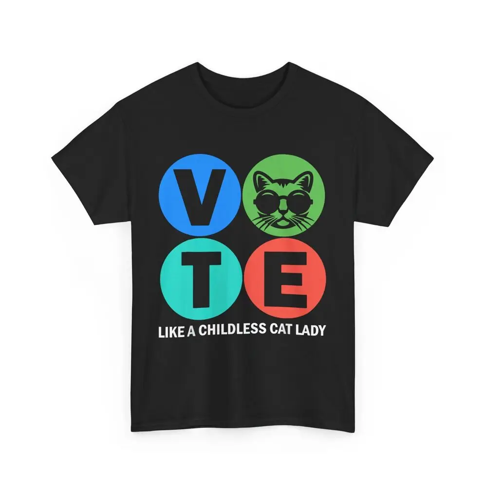 Kamala Harris Shirt, Vote Like A Childless Cat Lady Shirt, USA Election Shirt