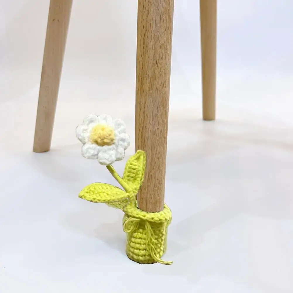 3d Flower Chair Leg Cover Crochet Chair Leg Cover Handmade Crochet Flower Chair Leg Covers for Furniture Set for Sofa