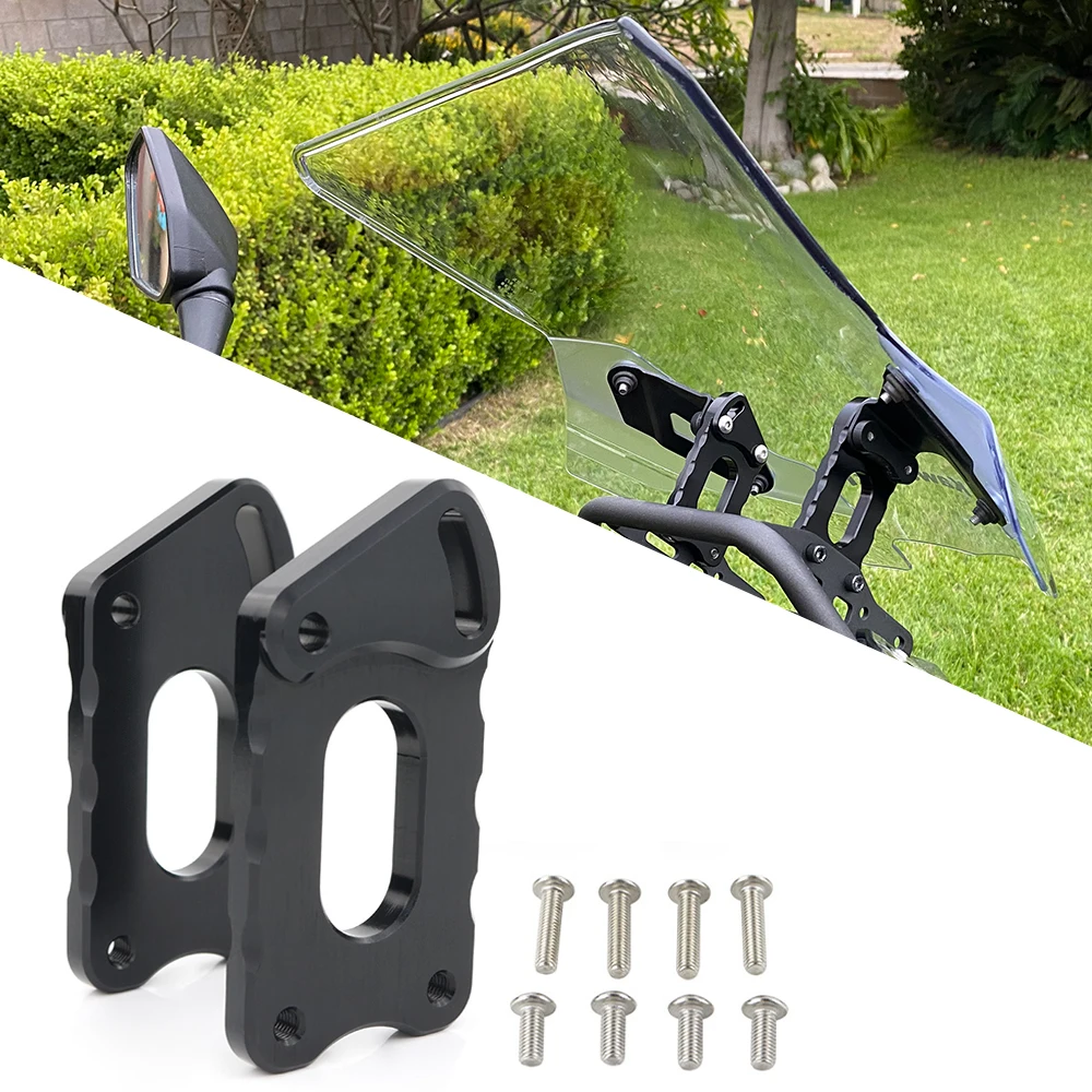 

Motorcycle Windshield Screen Risers Support Holder Windscreen Bracket Fit For KAWASAKI KLR650 2022-2023 KLR 650