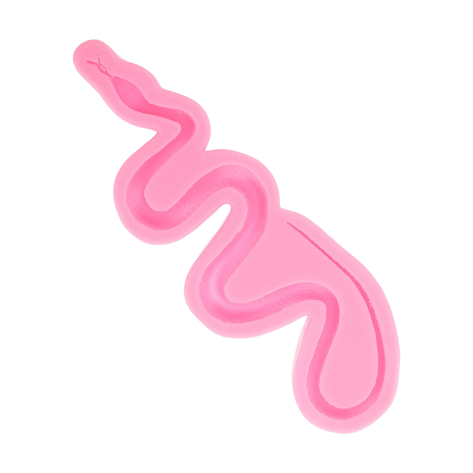 

Silicone Snake Mold for Resin Casting Large Size Realistic DIY Craft Earrings Pendant Jewelry Making Supplies Pink Color