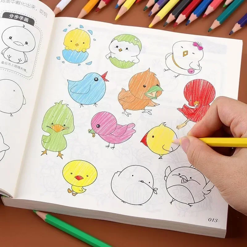 Kids Simple Drawing & Coloring Book - 10000 Easy Step-by-Step Doodle Pages for Toddlers Preschoolers Art Learning Activity Book﻿