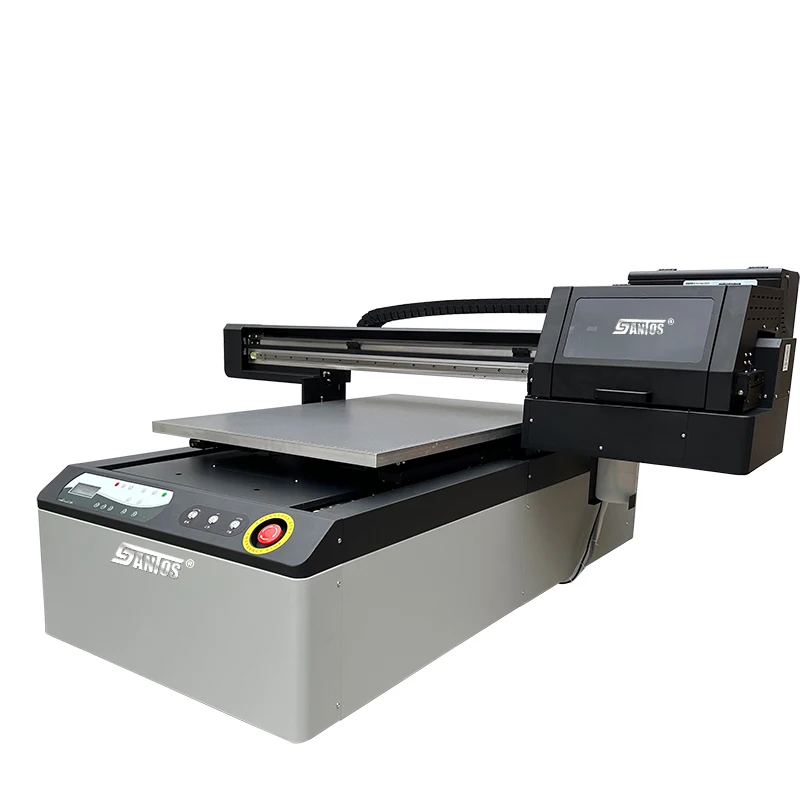 Popular UV printer 6090 CMYK+W+Varnish for cup bottle acrylic directly printing A1 UV flatbed printer