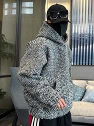 Spring New Style Loose Fit Hoodie Couple Casual Knitted Outerwear Fashionable All-Match Overhead Shirt Men's Streetwear