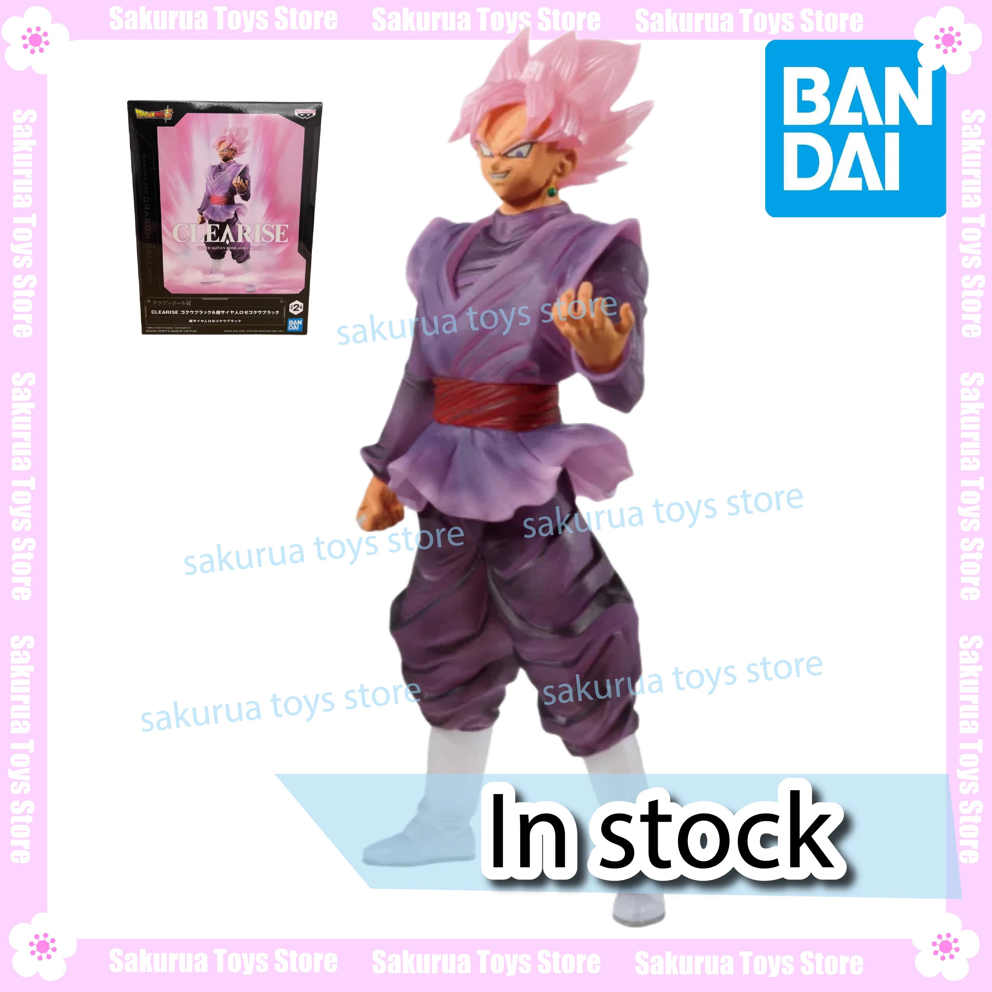 

В наличии Bandai Clearise Dragon Ball Super Black Goku Peach Rose Zamas Scenery Action Doll Коллекция подарков