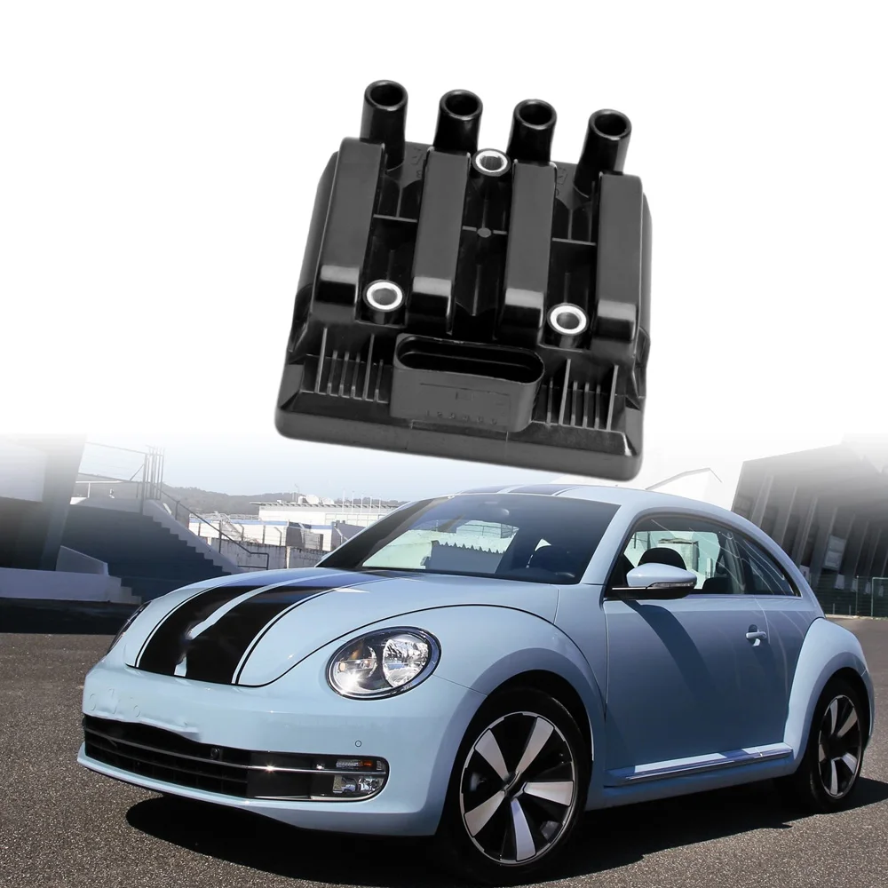 

For Volkswagen Beetle Golf City Jetta City 2.0L 1998-2011 Ignition Coil UF484 06A905097 06A905097A 06A905104 0986221049