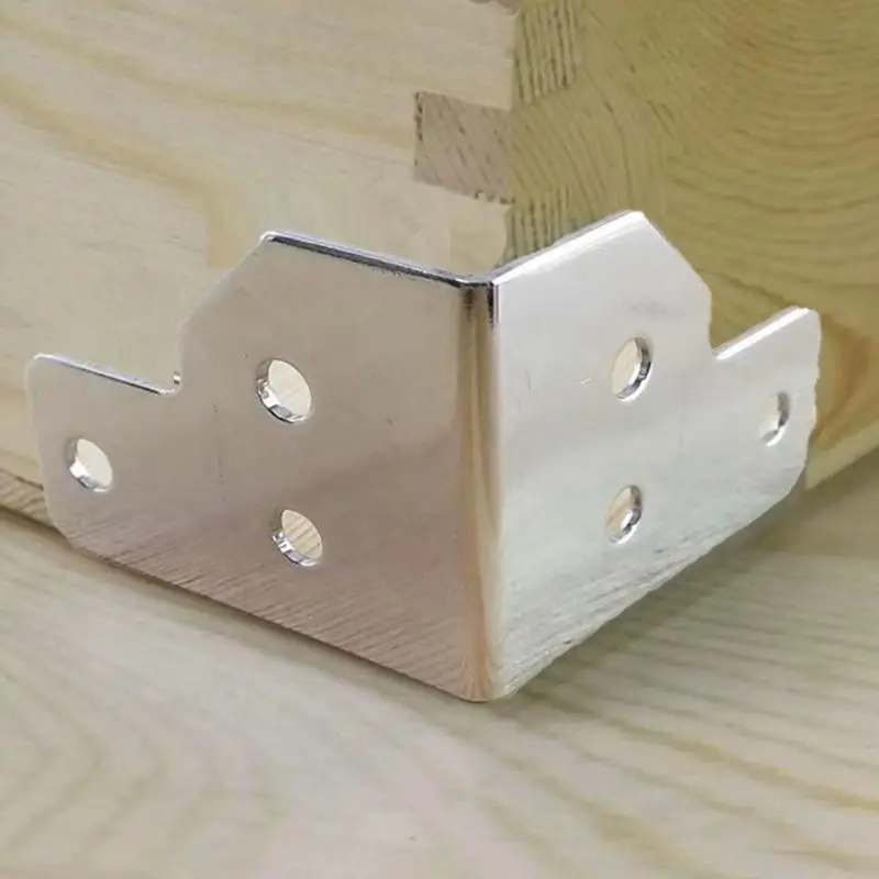 4/8Pcs Angle Code Flight Case L Brace Tour Case Side Corner Protector 6 Hole Right Angle Code Angle Fixed Brackets