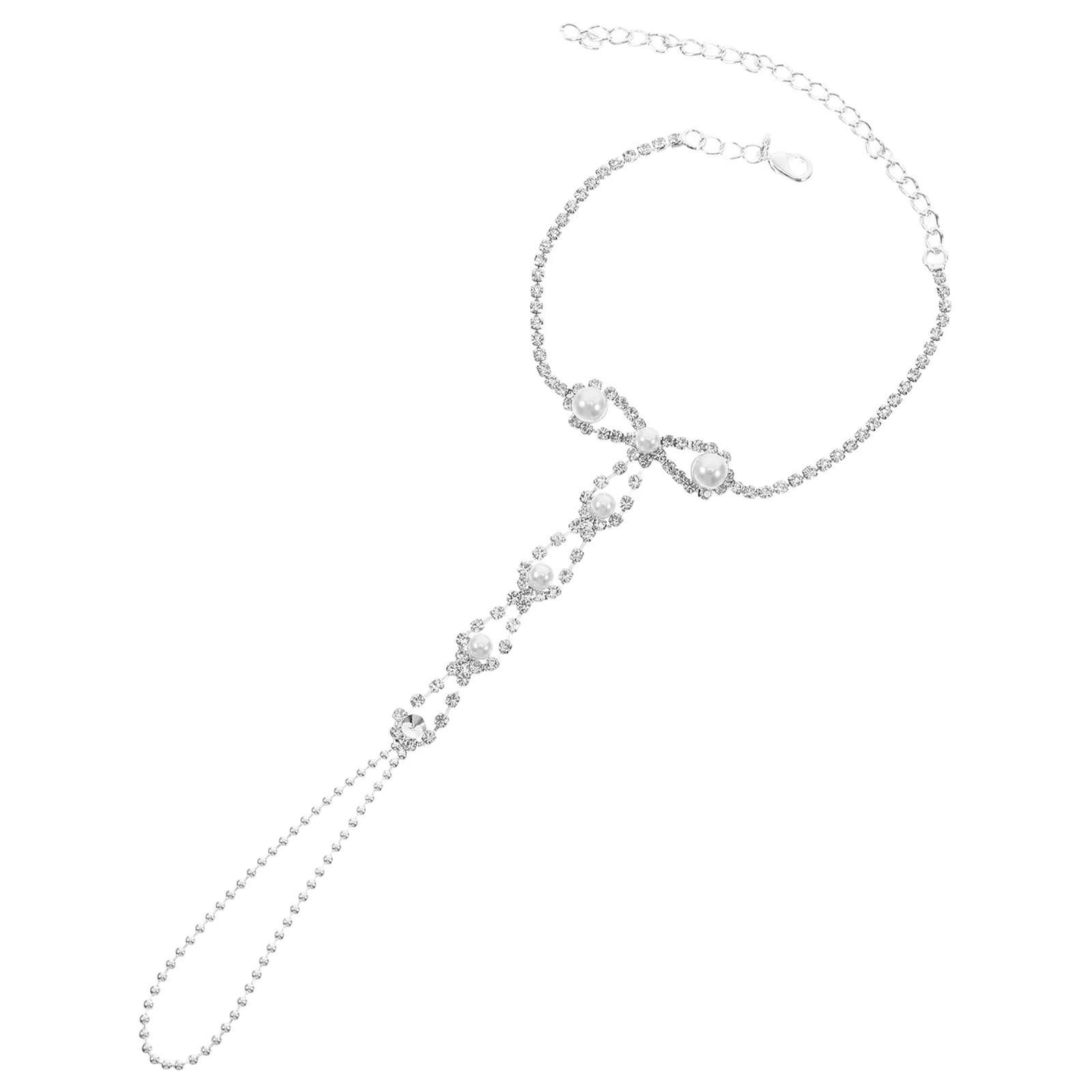 

Anklet Bracelet Women Barefoot Sandals Rhinestones Crystal Foot Chain Summer Beach Weddings Parties Casual Events Meticulous