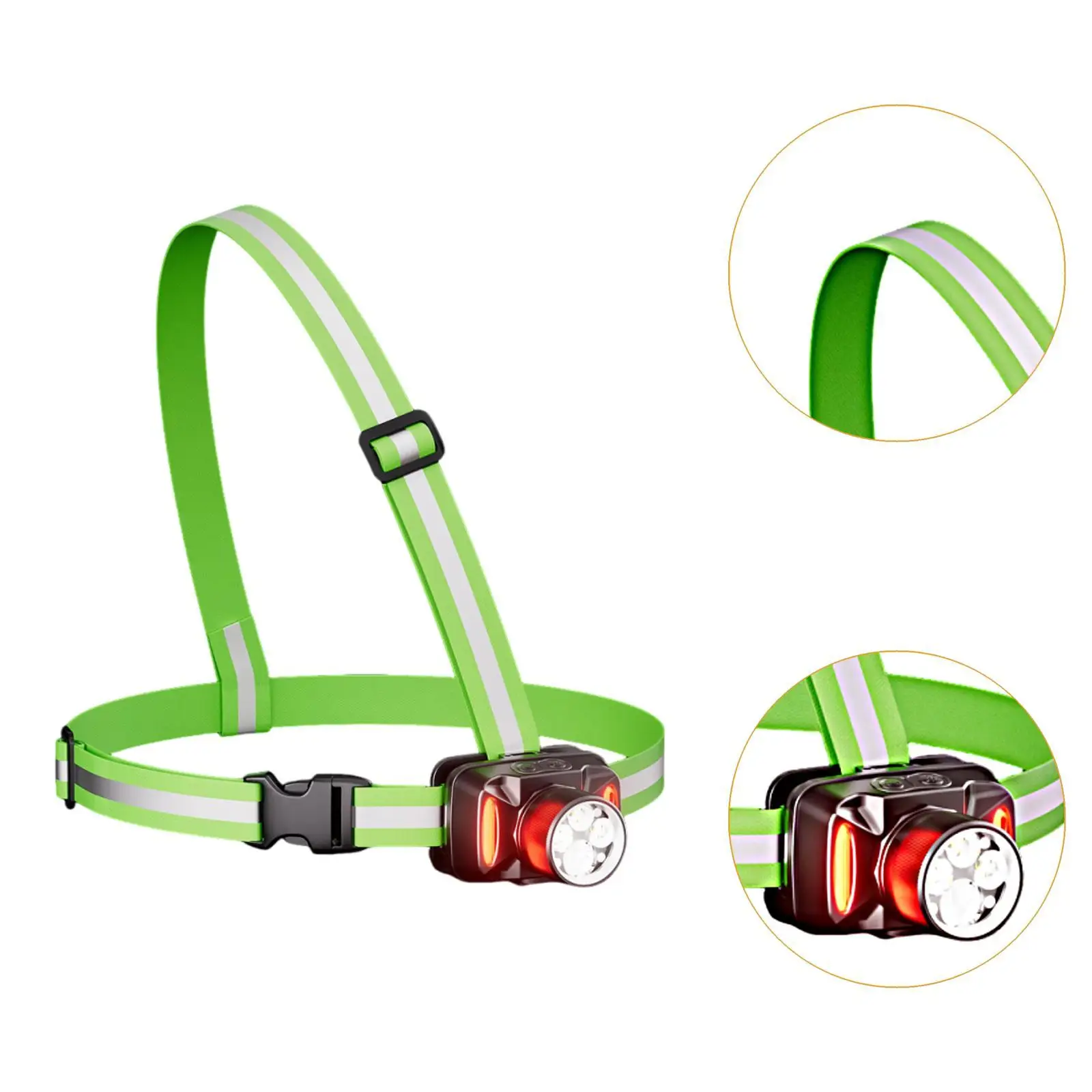 

Outdoor Running Chest Light Night Running Light Adjustable Tilt