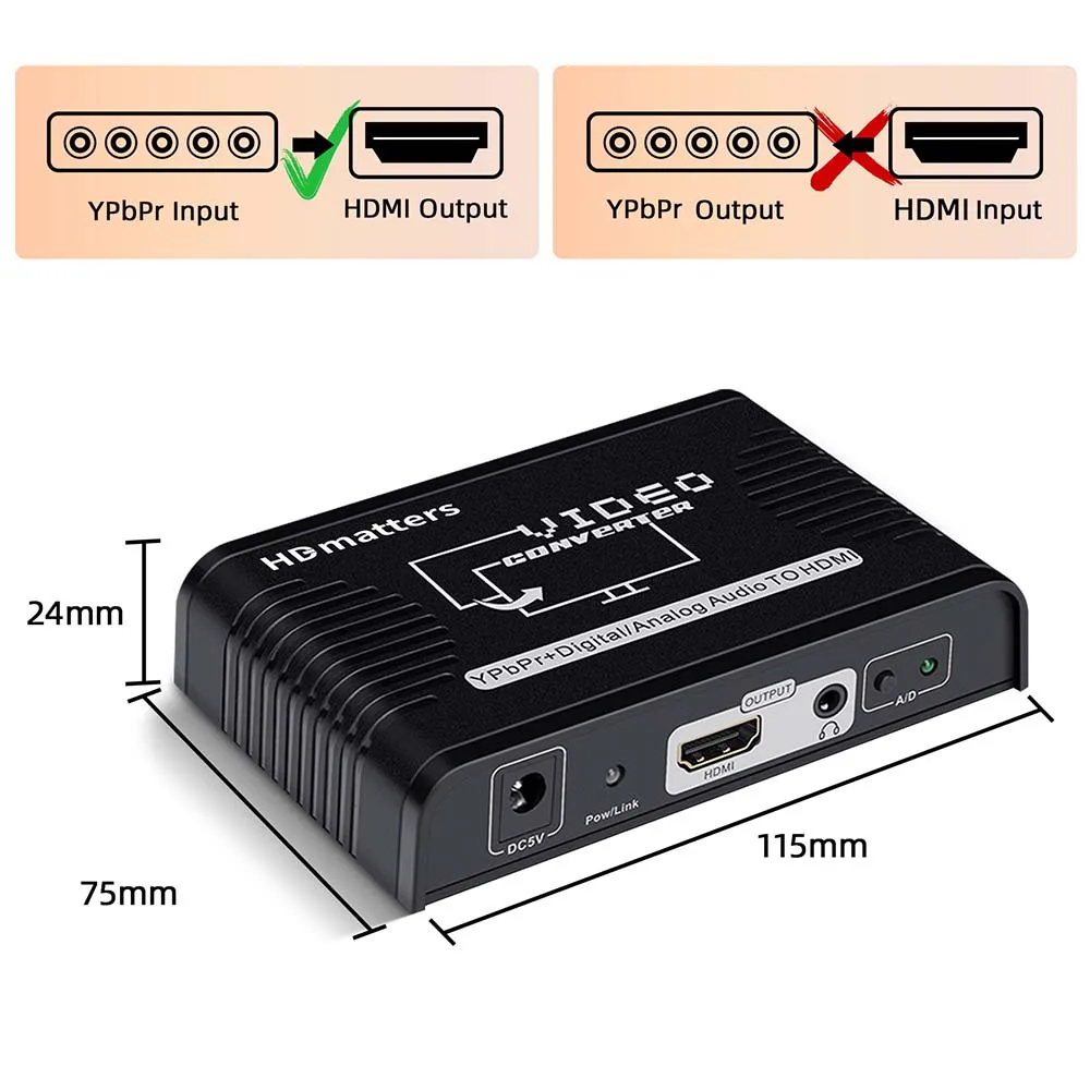 Ypbpr To Hdmi Converter Scaler Ypbpr To Hdmi Converter Scaler