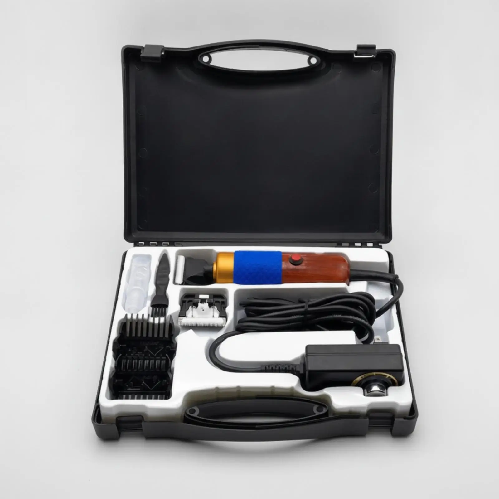 Professional Carpet Trimming Clipper for Rug Detailing with 200W Motor and Guide Combs for Precision Cutting