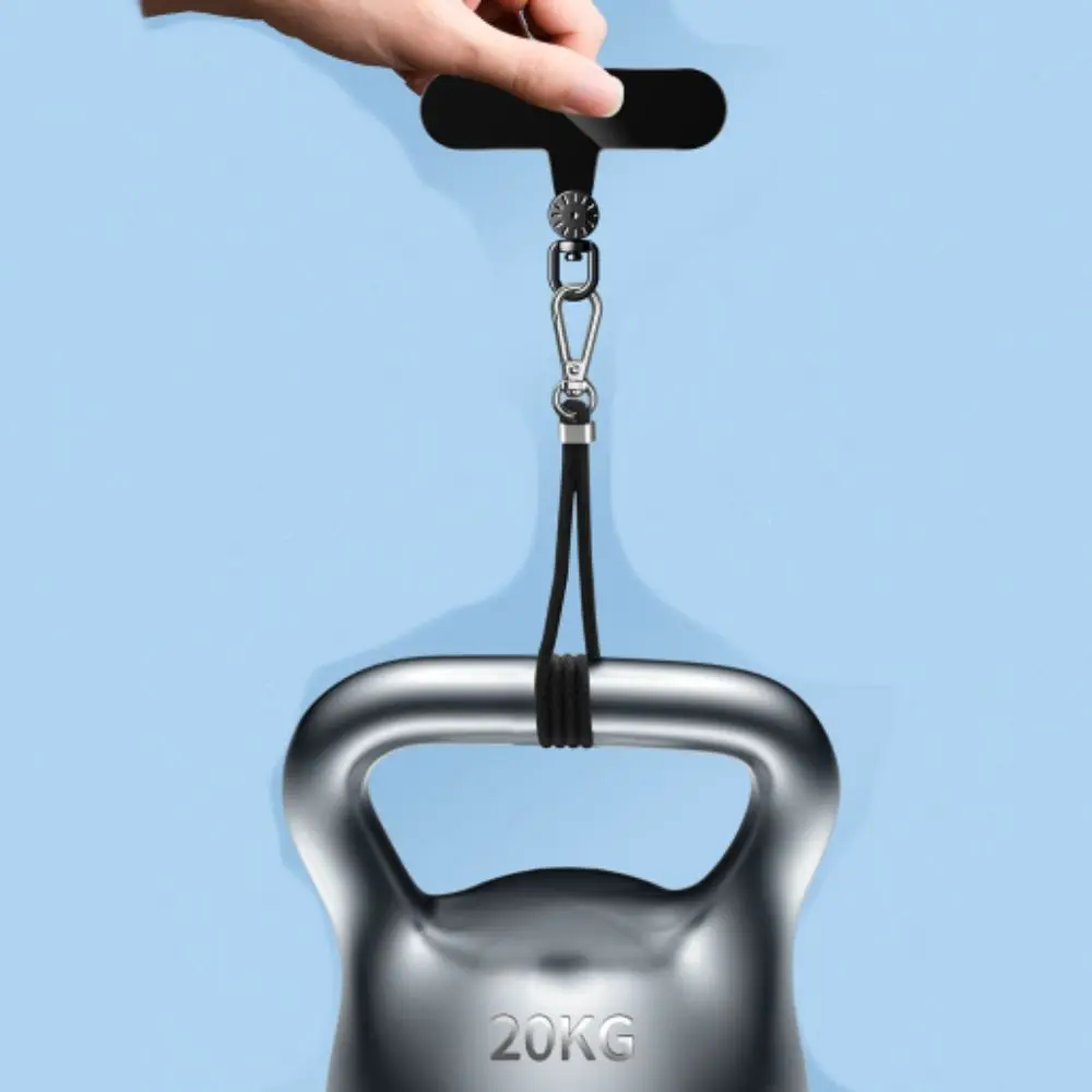 

360 ° Вращающийся ремешок для телефона, прокладка, подвесной шнур TPR, металлический ремешок для телефона, ультратонкий зажим для карты телефона, вкладка для шнура