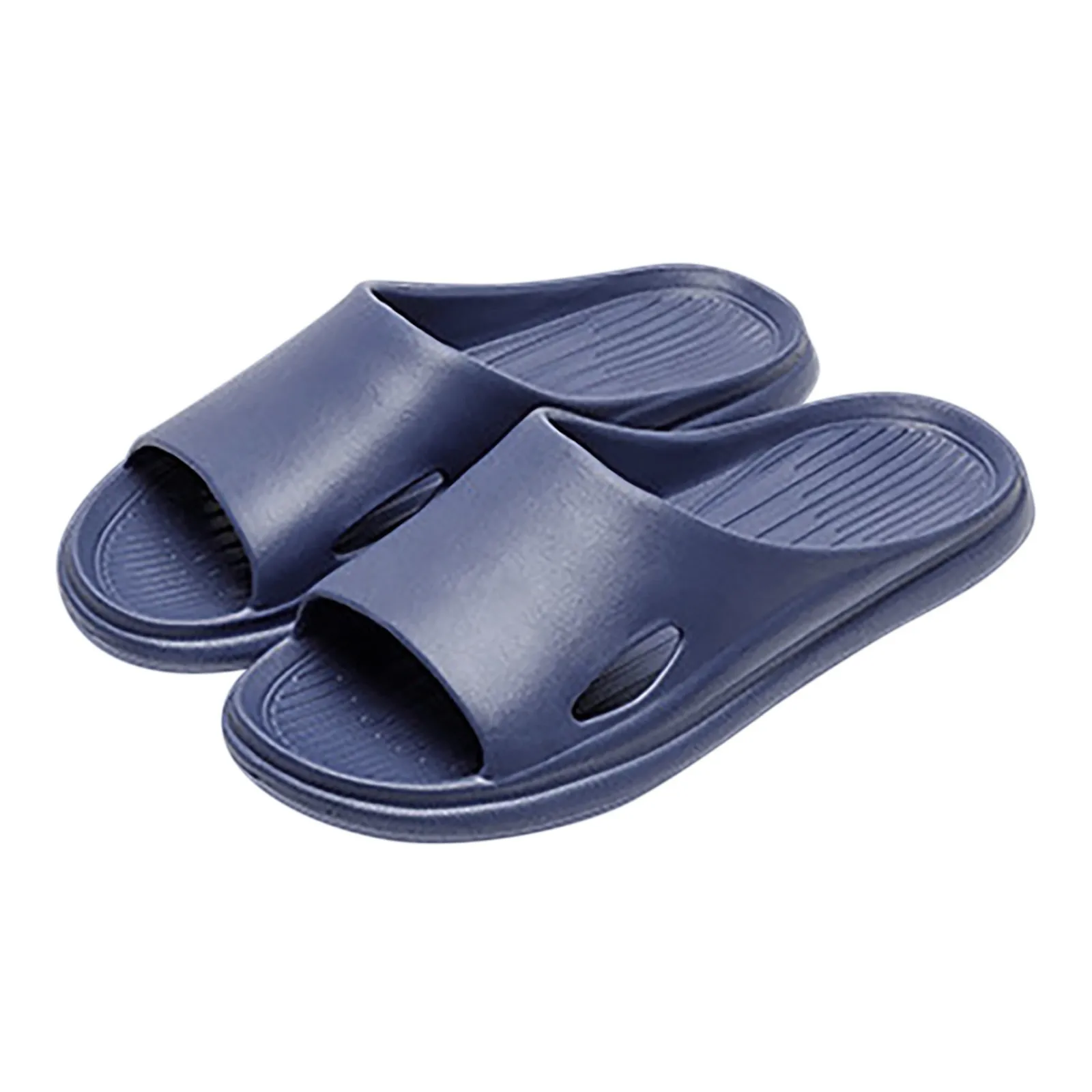 Men And Women Slippers Bathroom Home Slippers Summer Beach Solid Color Flat Bottom Home Sandals Mens Slippers 11