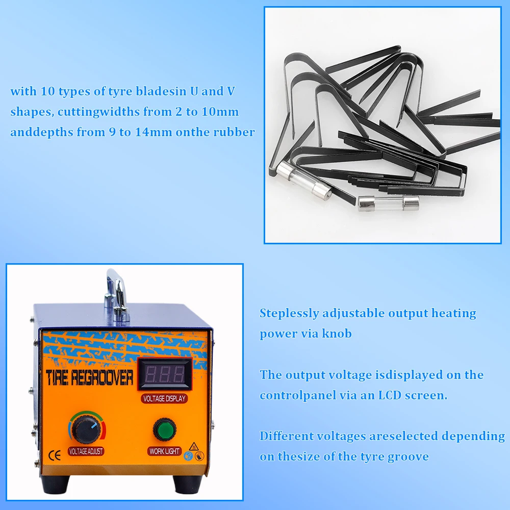 1KW Tire Groove Tool 1000W Rubber Tyres Regroover Machine Rubber Engraving Machine Electric Rubber Cutting Power Machine - view 6