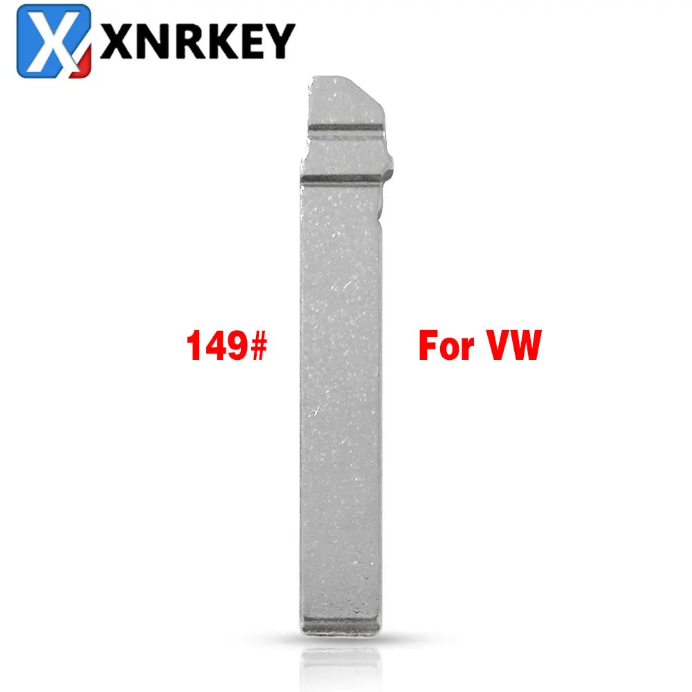 XNRKEY 10 Pcs #149 HU162 Replacement Key Blade for VW Golf 7 Sportsvan Remote KD VVDI Uncut Flip Blank