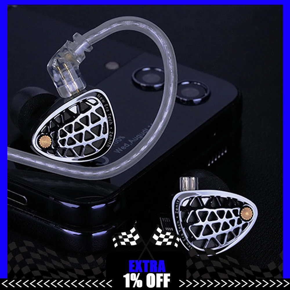 

KZ Zenith High-End Tunable In-Ear Earphones Metal Headset Dynamic Driver lEMs headphones