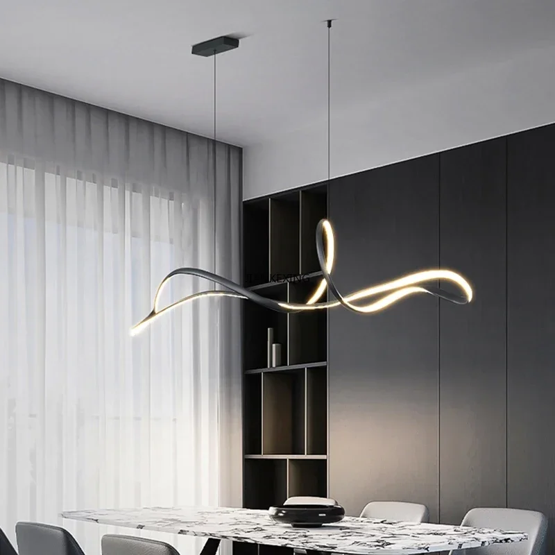 New Minimalist Led Pendant Lights Designer For Living Dining Room Table Bar Ceiling Chandeliers Lamps Indoor Lighting Fixture