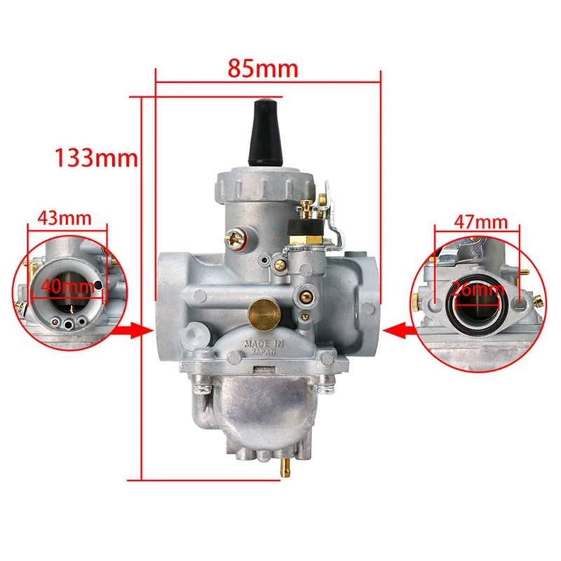 Motorcycle For Mikuni For Vergaser 26Mm VM22 PZ26 PD Carburetor For Suzuki TS125 TS125N TC125 TS100 Dirt Bike ATV Quad