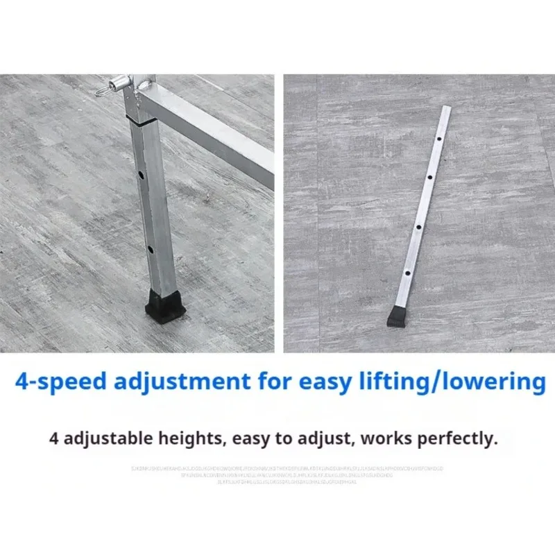 Folding stirrup ladder, scaffold folding ladder, decoration construction platform ladder, thickened steel pipe anti slip feet