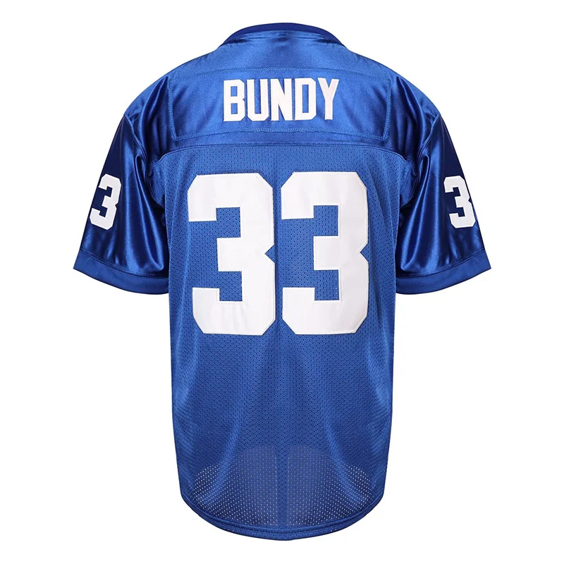 Al bundy เสื้อฟุตบอลสูง33ลายเสื้อกีฬาคอสเพลย์ผู้ชายเสื้อเจอร์ซีย์ฟุตบอลชุดฮิปฮอปปาร์ตี้