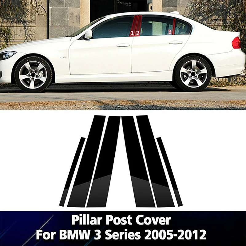 Aufkleber für Fenstersäulenpfosten, Zierleisten für BMW 3er E46 4-türig 1998–2005, E90 2005–2012, F30 Limousine 2012–2018, G20 G21 2019–2023 – Detail 2