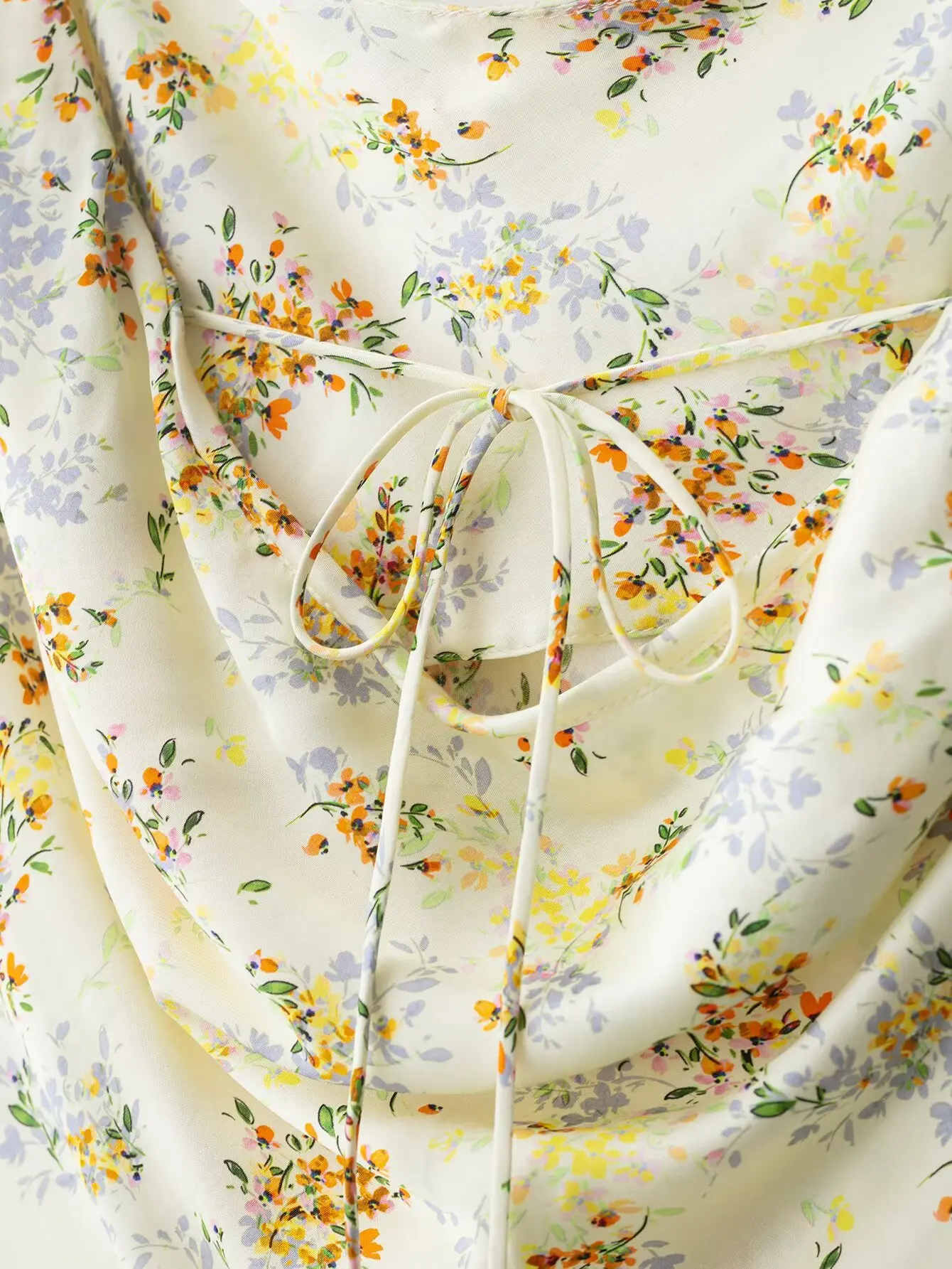 2025 new summer women's casual fashion slim print satin suspenders sleeveless sway collar long dress