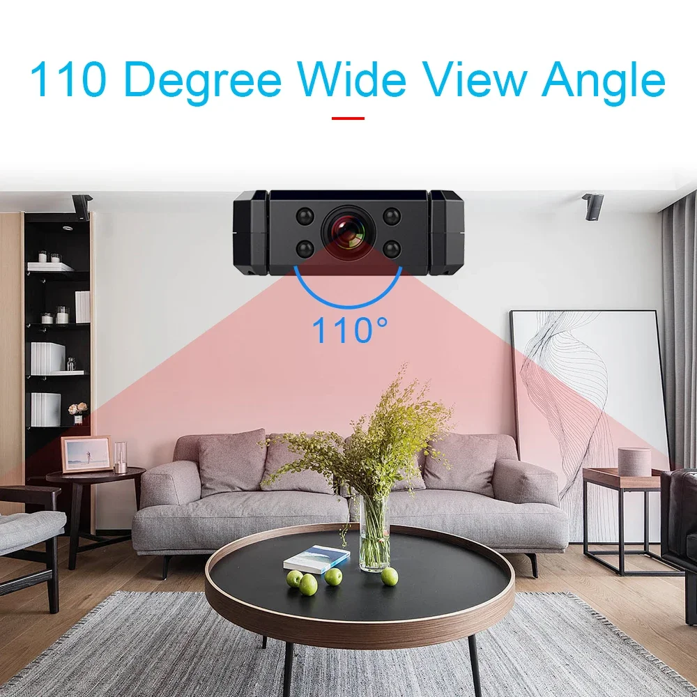 Mới Camera Mini Siêu Nét Full HD 1080P MD90 Mico Camera Hồng Ngoại Quan Sát Ban Đêm Mini Đầu Ghi Hình Xoay 180 Độ Máy Quay Phim Mini thể Thao DV Cam