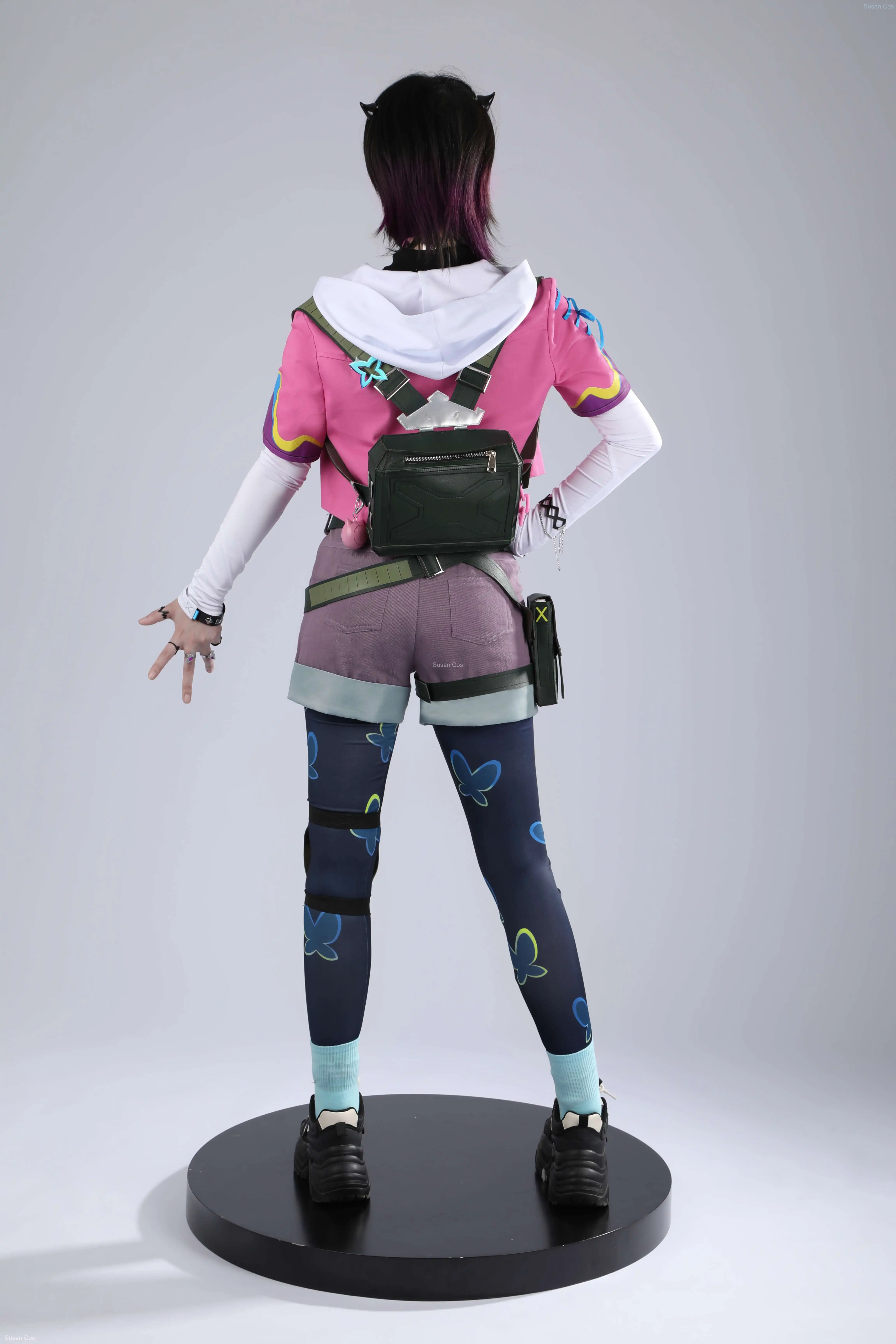 Clove ชุดเสื้อโค้ทกางเกงในชุดคอสเพลย์ผู้หญิงของผู้หญิงชุดเกมสำหรับปาร์ตี้ฮาโลวีนคาร์นิวัล