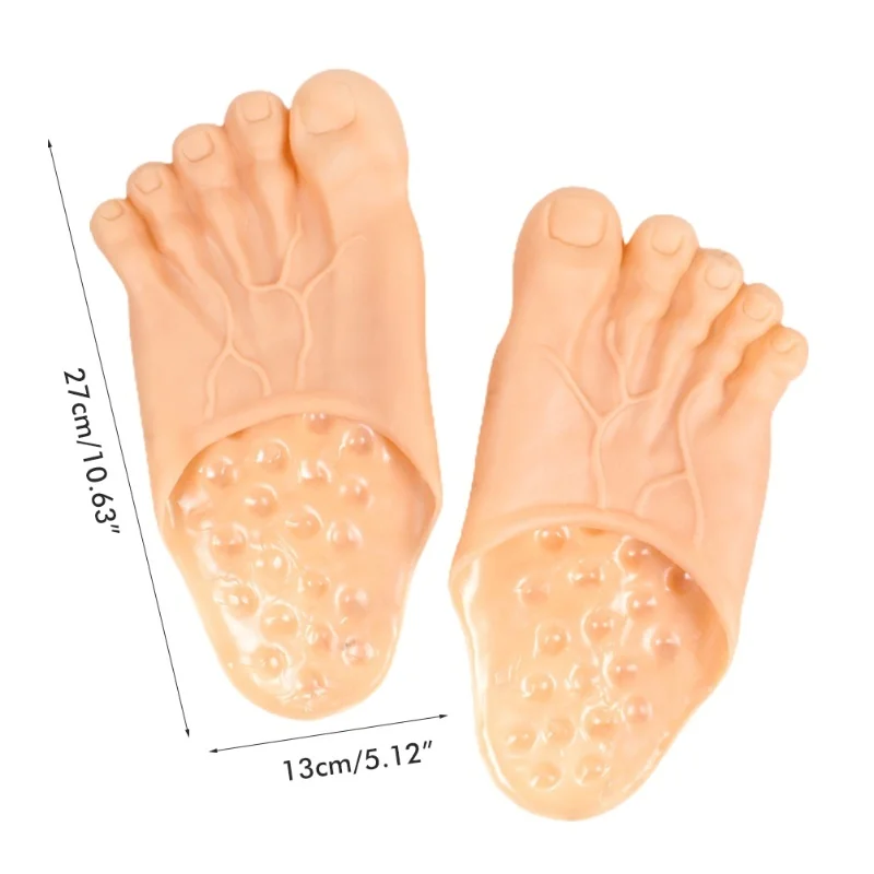 Тапочки с имитацией большого пальца, тапочки с забавным носком, обувь с пятью пальцами для вечеринок на Хэллоуин и маскарадных вечеринок