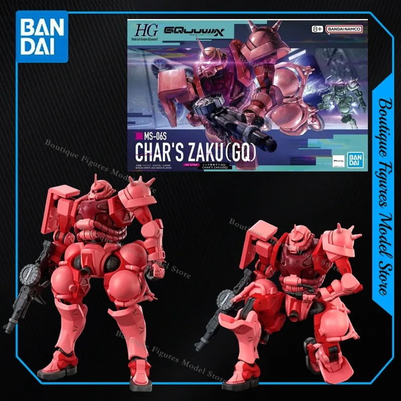 

Bandai Original HG GQUUUUUUX MS-06S CHAR S CHAR'S ZAKU (GQ) GQ Фигурки аниме Сборка Модель Коллекция Подарок Детские игрушки