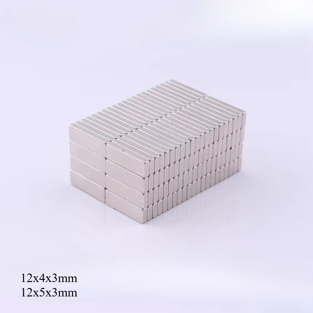 N52 12x4x3 12x5x3  Standard Rectangle Square magnet  3D Printer Engine Strengh Wind Generation Search Magnetic Industrial Bulk