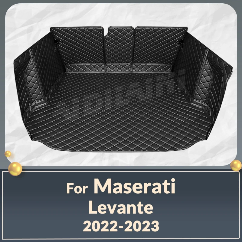 

Auto Full Coverage Trunk Mat For Maserati Levante 2022 2023 Car Boot Cover Pad Cargo Liner Interior Protector Accessories