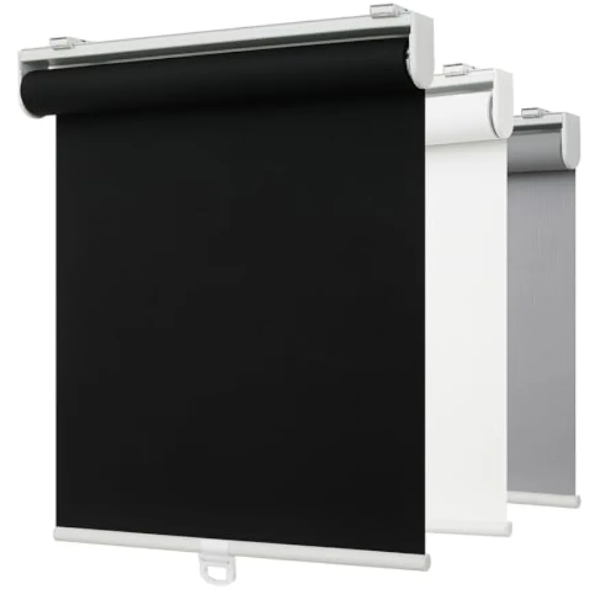 

Беспроводные рулонные шторы для окон, 100% затемняющие, с пружинной системой, теплоизоляционные, с защитой от УФ-излучения