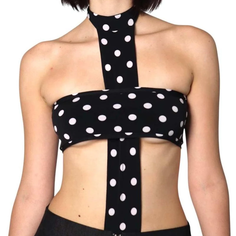 جديد 2025 Y2K قوطي موجة نقطة طباعة مثير الشارع موضة الشرير نمط الرسن الرجعية الساخنة فتاة التخسيس بذلة السراويل