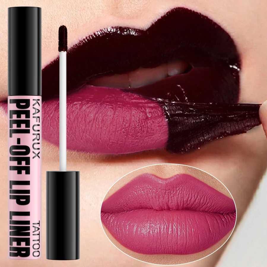 1PC Impermeabile Lip Liner Peel Off Lipgloss di Lunga Durata Opaco Lip Tint Rosa Marrone Contorno Strappo Labbra Trucco Labbra Macchia Regali