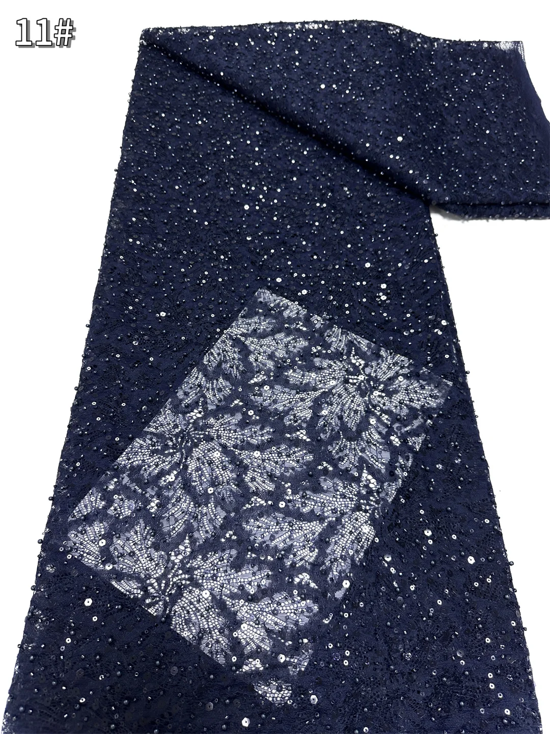 Renda Bordir Manik-manik Nigeria Terbaru 2025 Kualitas Tinggi Kain Renda Afrika Tulle Payet Jaring Perancis untuk Pesta Pernikahan Mewah