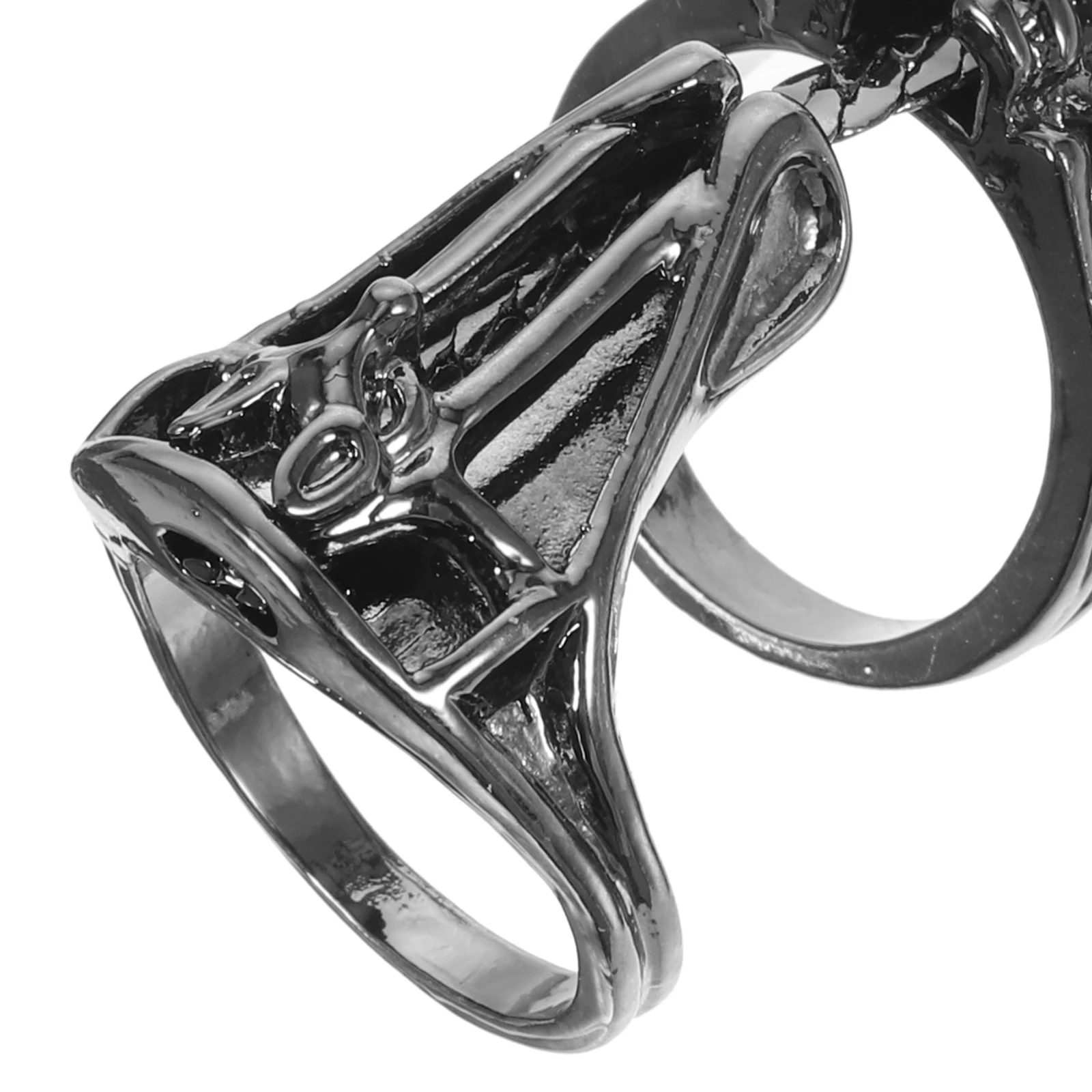 แหวนโลหะผสมสไตล์พังก์ แมงป่อง ของขวัญฮาโลวีน เครื่องประดับแฟชั่น แหวนข้อต่อแบบกอธิคสำหรับผู้หญิงและผู้ชาย