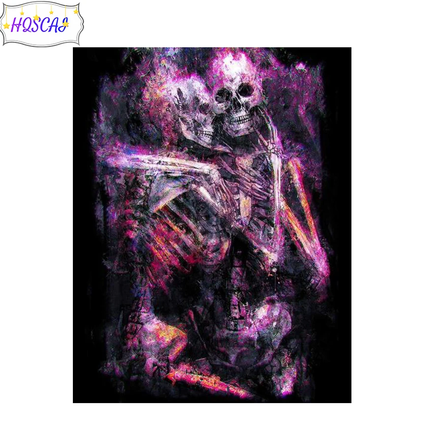 Diamond Painting Graffiti skull Full Square/round 5D DIY Diamond Embroidery Rhinestones Mosaic Cross Stitch Home Decor pictures