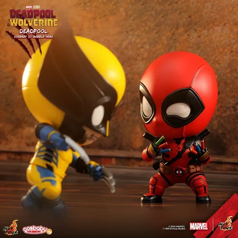 Hot Toys Marvel Deadpool 3 Wolverine＆deadpool Cosbaby (s) Mini Figure Collection Doll Desktop Decor Gift For Kids