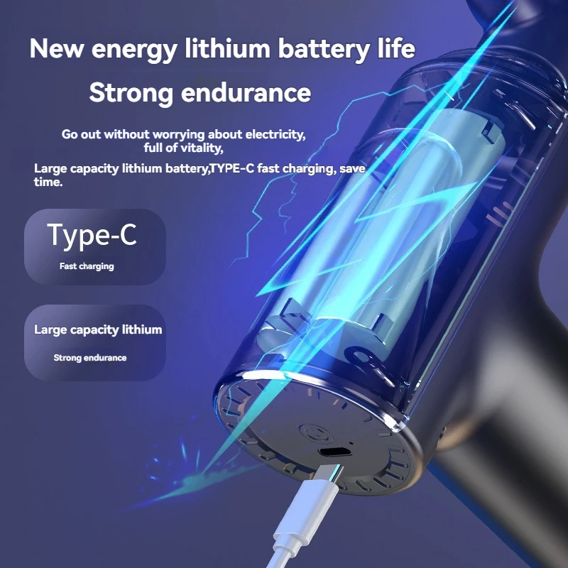 2025 nouveau Mini pistolet de Fascia à Double tête Portable Fitness pistolet de Massage électrique musculaire relaxant pistolet de Fascia cervicale