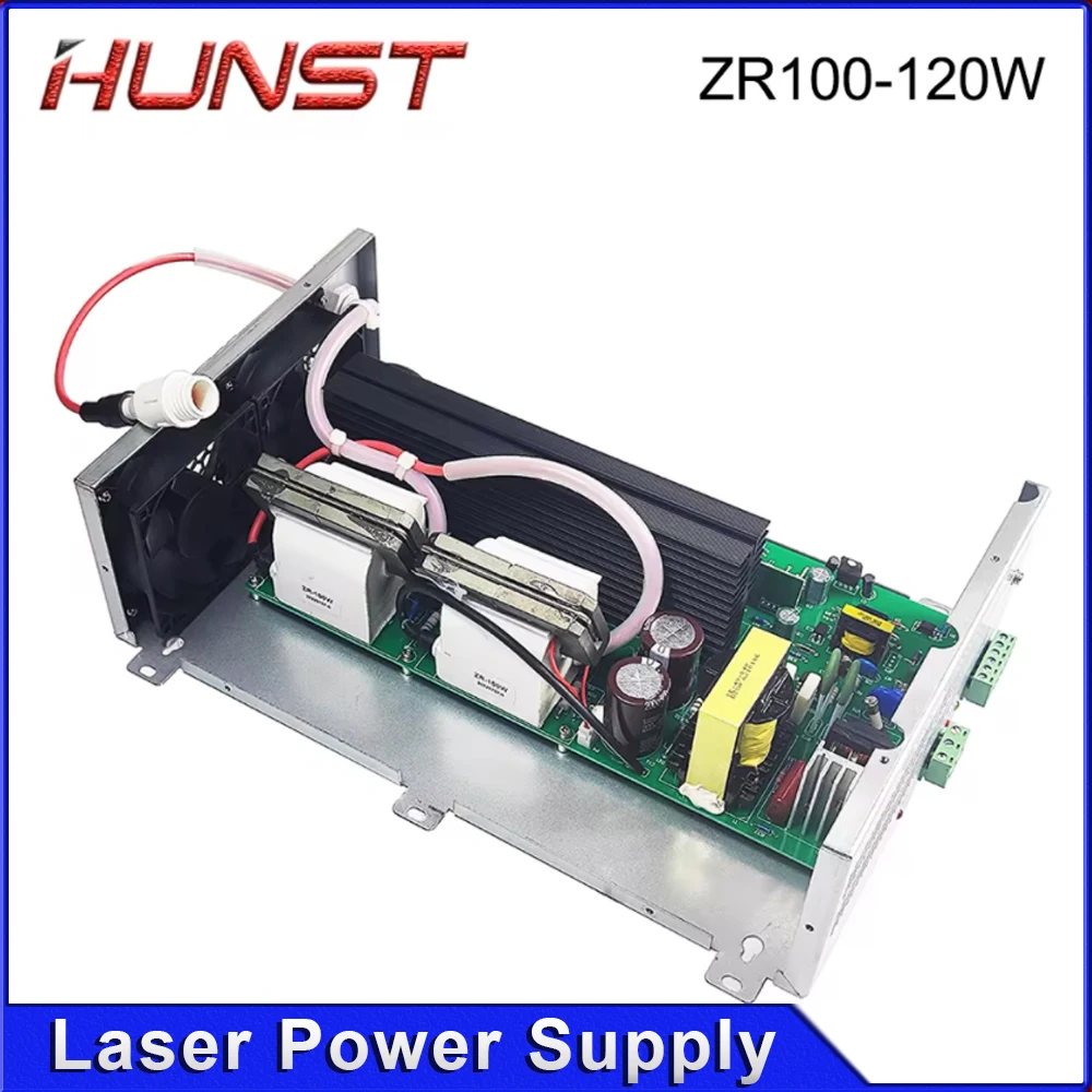 Zasilacz laserowy HUNST ZR-120W do laserów szklanych CO2 o mocy 100W-120W, do grawerowania i cięcia, 2 lata gwarancji.