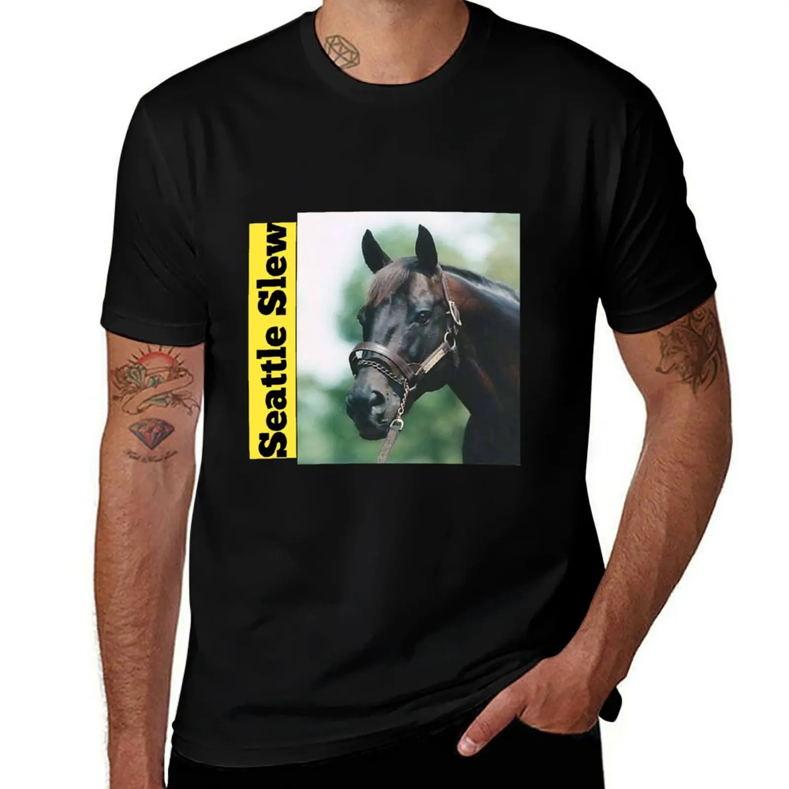 

Seattle Slew - Triple Crown Winner T-Shirt man t shirt graphic t shirts for man cotton funny T-Shirt