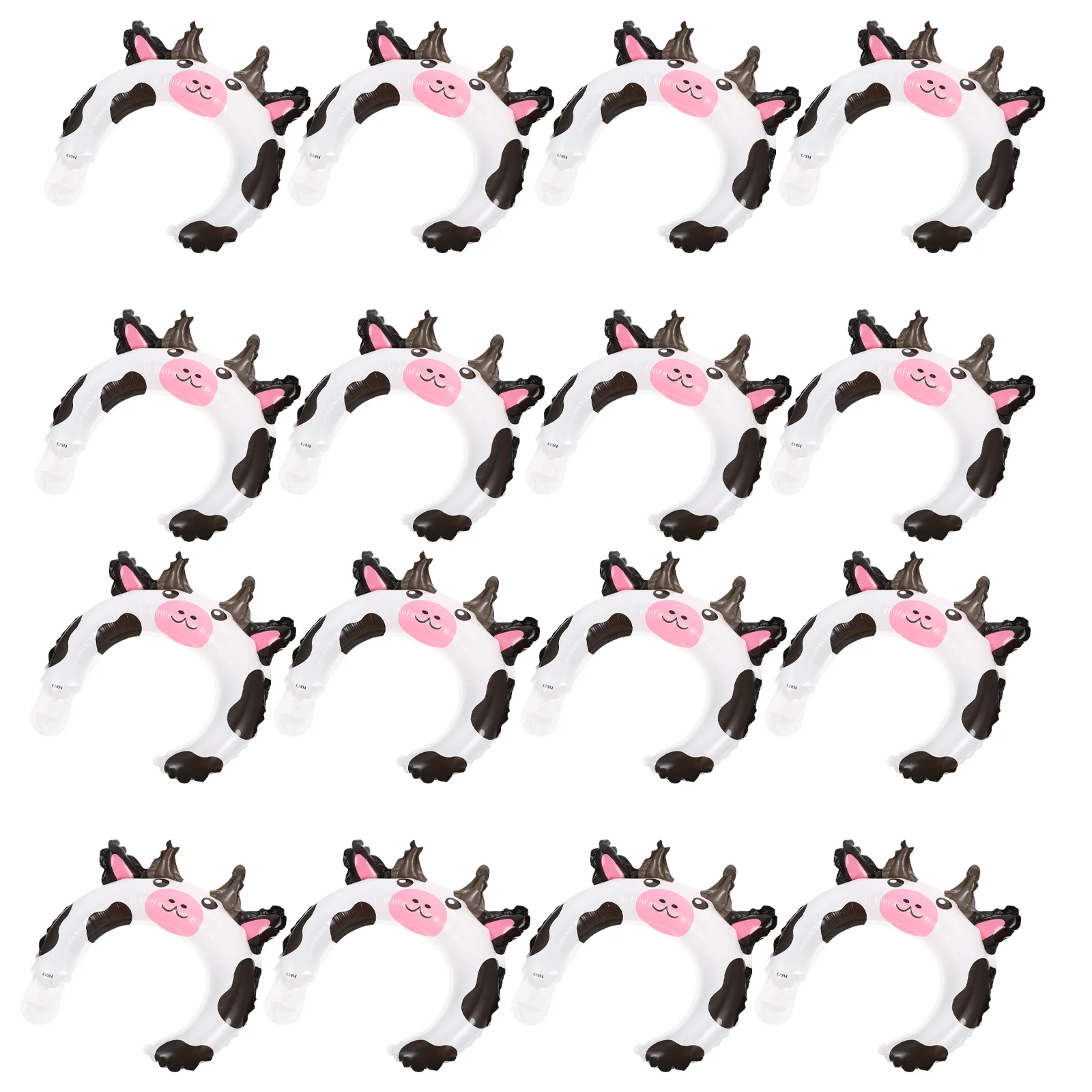 

50 Pcs Headband Aluminum Film Balloon Cartoon Animal Balloons Party Headwear Duck Ornament Toddler Kids Headbands