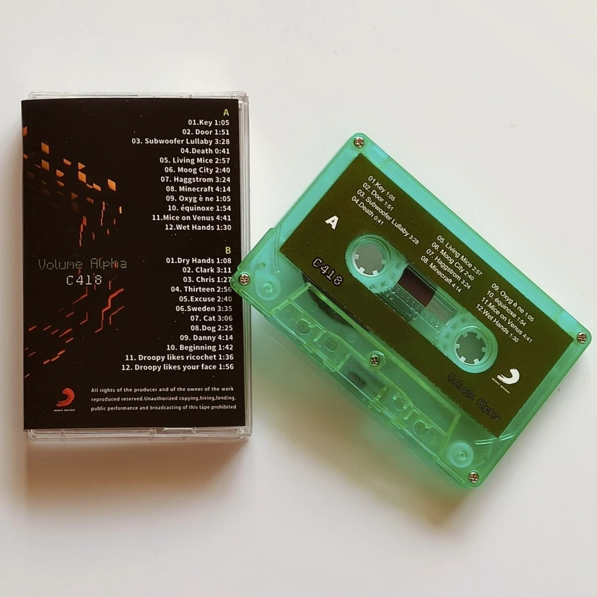 ساند بوكس لعبة دانيال روزنفيلد شريط الموسيقى C418 ستيف OST ألبوم كاسيتس تأثيري وكمان مسجل سيارة Soundtracks صندوق موسيقى الحفلات #2