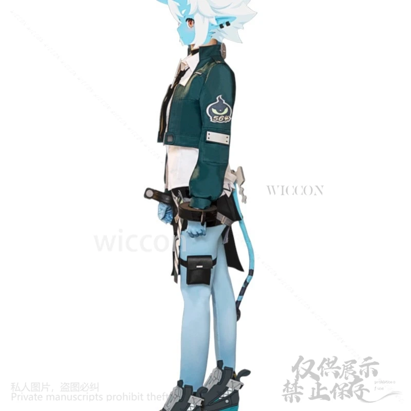 Soukaku Cosplay Anime Game Zenless Zone Zero Kostuum Sexy Jirai Kei Jas Jurk FurryEdgyy @ # Staartpruik Monster Girl aangepast