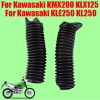 For Kawasaki KMX200 KLX125 KLE250 KL250 SUPER SHERPA Accessories Front Fork Cover Dust Gaiter Boots Absorber Suspension Guard