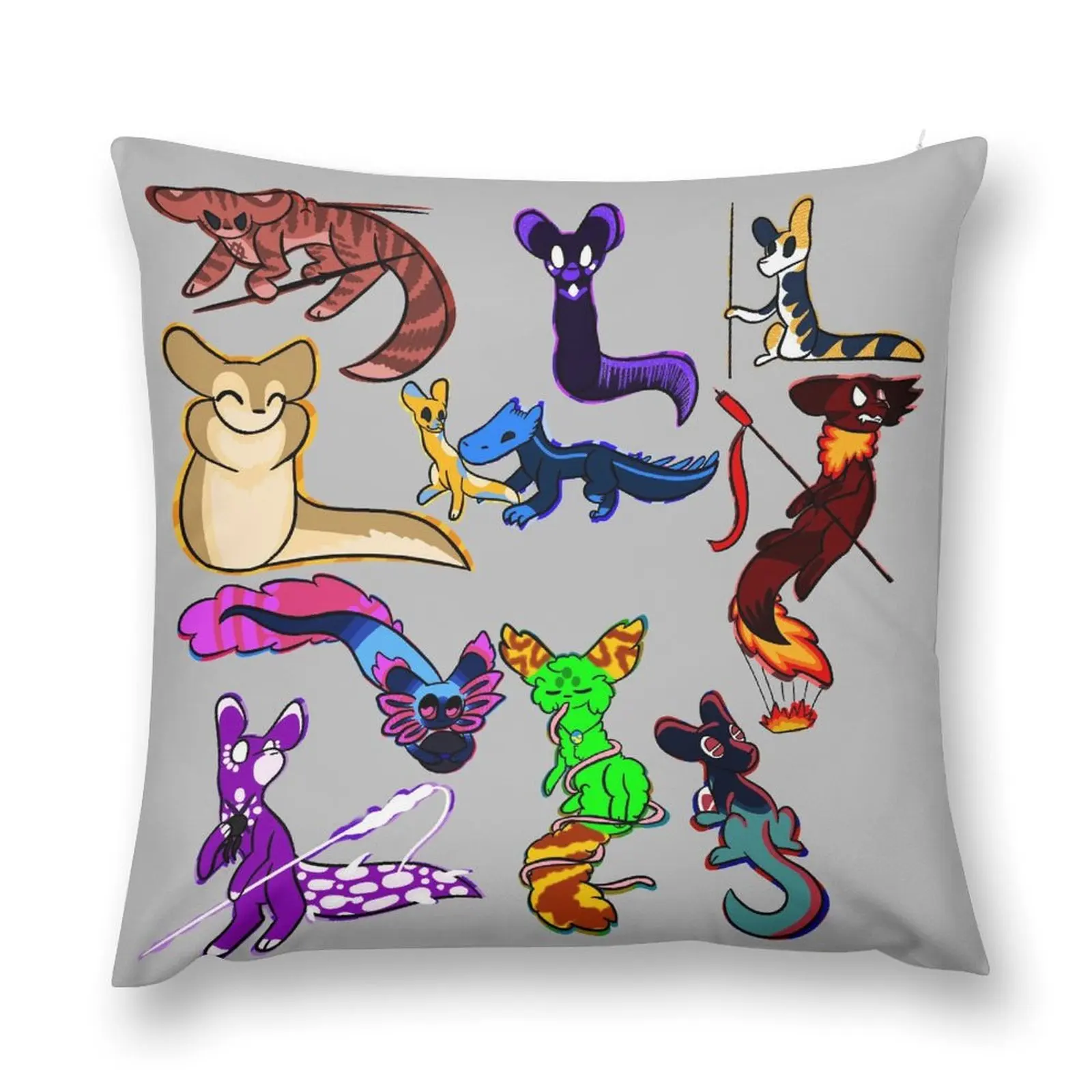 

Rain world slugcats| Throw Pillow Sofa Cushions Cover Pillows Aesthetic covers for pillows pillow