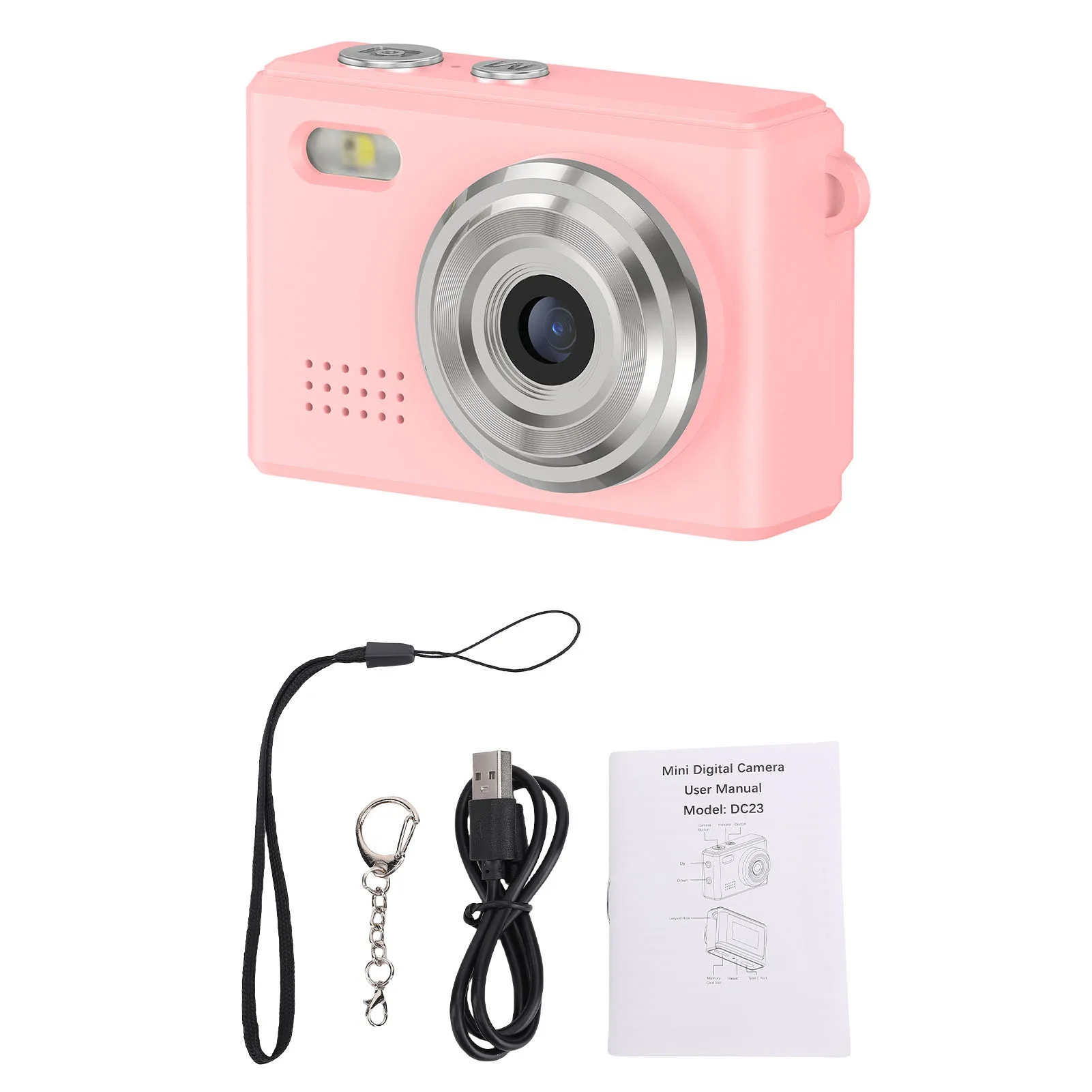 Pocket sleutelhanger camera 1080P HD video 12MP foto digitale camera LCD-scherm 6 filters draagbare minicamera voor reisopname